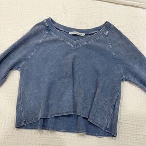 Cutest Altar'd State/Free People style - Waffle Knit, V-neck, cropped, small
